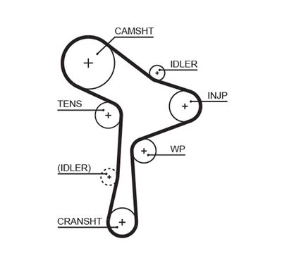 Ремінь ГРМ VW Caddy/Crafter/T6 2.0 TDI 15-
