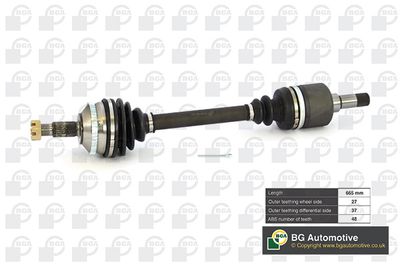 Піввісь Scudo/Jumpy 2.0JTD 00>06 Л. (+ABS/632мм)