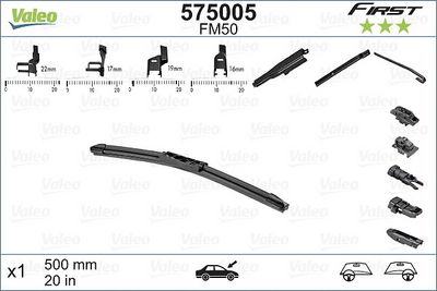 Щітка склоочисника (500мм) Citroen Jumpy/Fiat Ducato/Scudo/Ford Transit 77-