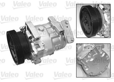 Компресор кондиціонера Duster 1.6 i 16V/1.5 dCi 10-/Logan 1.2/1.4/1.6 i/1.5 dCi 04-