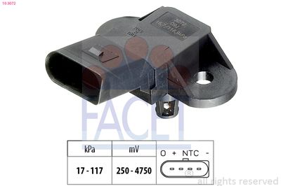 Датчик тиску наддуву (4 конт.) AUDI A3/SKODA FABIA 1.0-2.0 91-