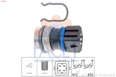 Датчик температури (жовтий/чорний) VW T4/Caddy/Golf 1.0-2.8 88-10