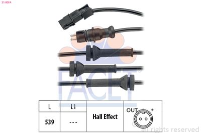 Датчик ABS MEGANE II, SCENIC II, GRAND SCENIC II 1.4-2.0 02-05 передн Л/Пр