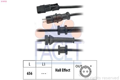 Датчик ABS Renault Laguna 01- зад. Л/Пр (603)