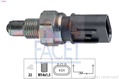 Датчик заднього ходу Hyundai Accent 94-00/Sonata 91-99/ Mitsubishi Carisma 97-06/Colt 86-00/Galant 8