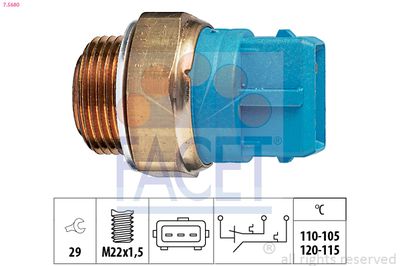 Датчик вмикання вентилятора VECTRA В 1.6-2.6i 95-03 (110-105°C;120-115°C)