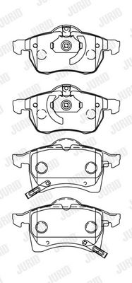 Гальмівні колодки пер. Opel Astra F/G/H/Zafira A/B 94- (ATE)