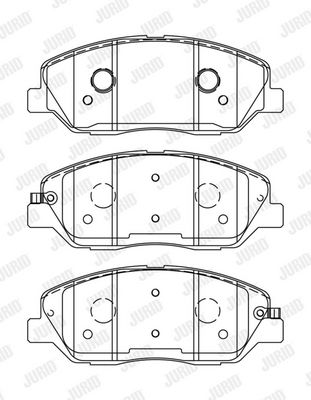 Гальмівні колодки пер. Hyundai Santa FE 06- (mando)