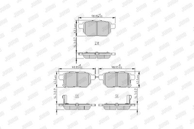 Гальмівні колодки зад. Toyota Corolla/Yaris 05- (Akebono)