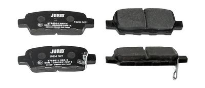 Гальмівні колодки зад. Juke 10-/Leaf 10-/QASHQAI 06-14 (Akebono)
