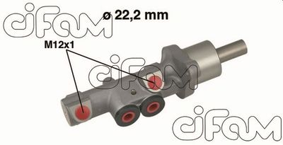 Головний гальмівний циліндр A3 03-/Octavia II 04-/Golf V 03-/Caddy III 04-(D1=22,2mm)(ATE)
