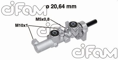 Головний гальмівний циліндр Mazda 6 02-(D1=20,64mm, +ESP)