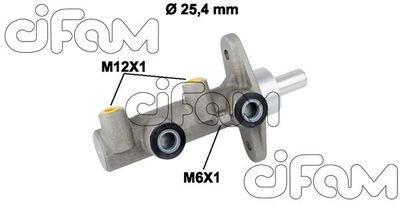Головний гальмівний циліндр Tucson 09-/Sportage II 06-(D1=25,4mm)(Mando)