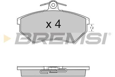 Гальмівні колодки пер. Caddy II/Golf IV 91-06 (TRW)