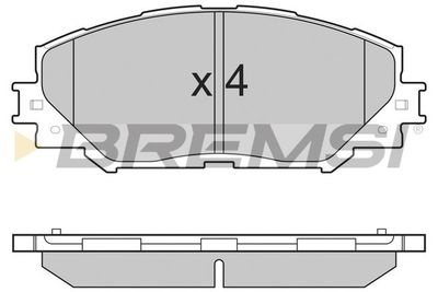 Гальмівні колодки пер. Toyota RAV4 06- (139,1x56x17,5)