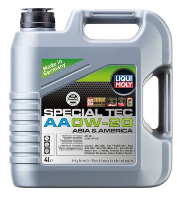 Олива 0W20 API/ILSAC 4L LIQUI MOLY SPECIAL TEC AA