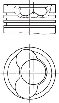 Поршень LT/T4 2.5TDI (81.5mm)(1-2 цил.)