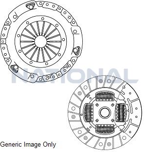Комплект зчеплення Megane III/Laguna III/Duster 1.6 16V i 07- (215mm21z)