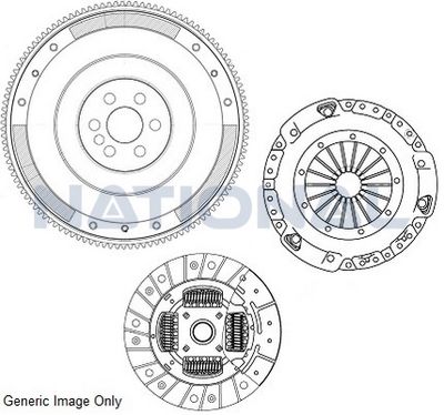 Комплект для переобладнання Focus II/C-Max 1.6TDCi 03- (240mm)(суцільний+к-кт зчеплення)