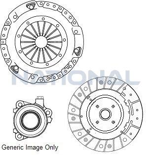 Комплект зчеплення з вижимним T5 2.5TDI (AXD/96kw) 03-09 (240mm)