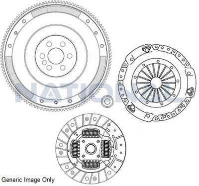 Комплект для переобладнання Transit 2.4TDCi 06- (260mm23z) (6МКПП)