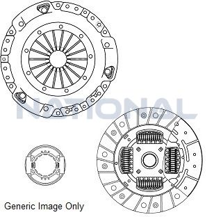 Комплект зчеплення з вижимним Opel Omega A 1.8/2.0i 86-94 (216mm14z)