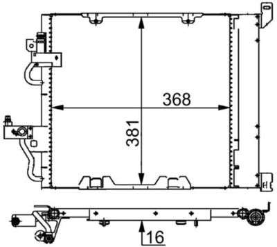 Радіатор кондиціонера Opel Astra H 1.3-1.9CDTI 04-14