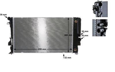 Радіатор охолодження двигуна  W639 2.1-3.5D 03-