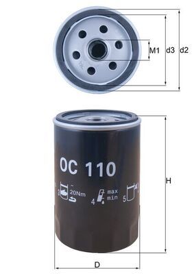 Фільтр масляний W201 M102/E300 W124 M103 85>