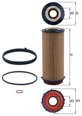 Фільтр масляний BMW 3 (E90-E93) 3.0d 09-13