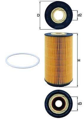 Фільтр масляний Audi A8 6.0/6.3 i 03- / VW Phaeton/Touareg 6.0 i 04-16
