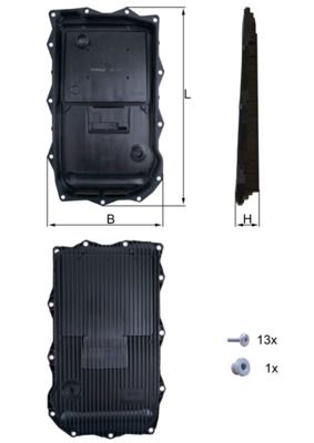 Фільтр АКПП LAND ROVER DEFENDER/RANGE ROVER IV/GRAND CHEROKEE 2.0-5-6 12-
