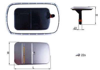 Фільтр АКПП BMW E39/E46 (5L50E/5L40E)