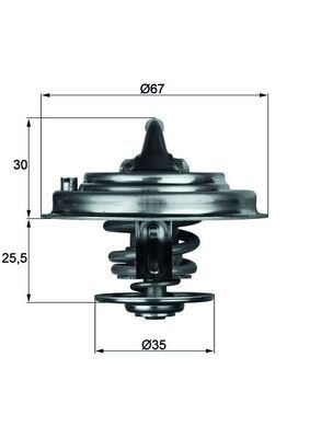 Термостат VW Bora/Golf IV/Transporter V 1.9-3.2 98-10 (80C)