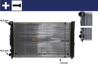 Радіатор охолодження двигуна A4/A6/Passat 94-08 1.6-2.8