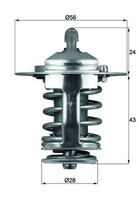 Термостат Lexus RX/Mitsubishi Pajero/Toyota Auris/Volvo S40 I 1.4-2.5 i/TD/TDI 90- (82C)