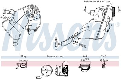 Бачок розширювальний MB S-Class (W221/C216) 3.0-5.5 05-13